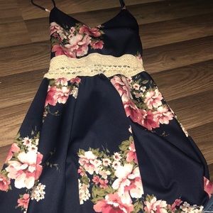 Blue Floral Dres